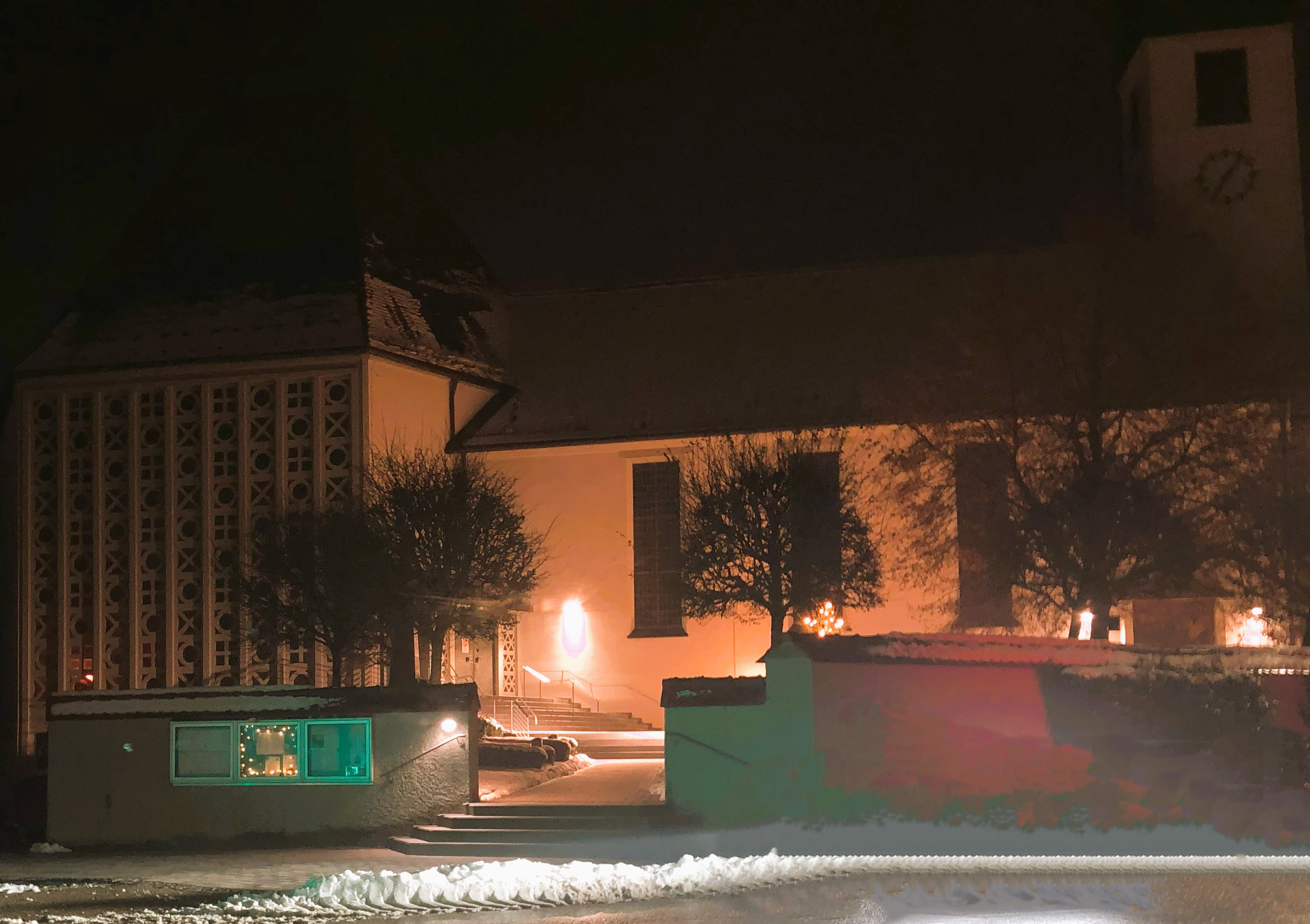 Kirche St. Andreas Eitensheim im Winter