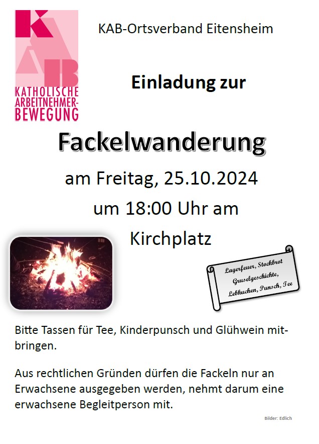 Fackelwanderung KAB 2024