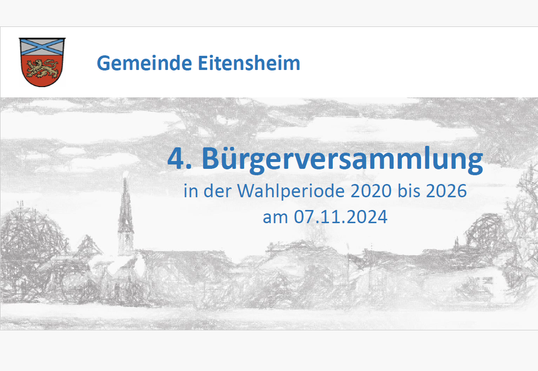 Bürgerversammlung Eitensheim 2024