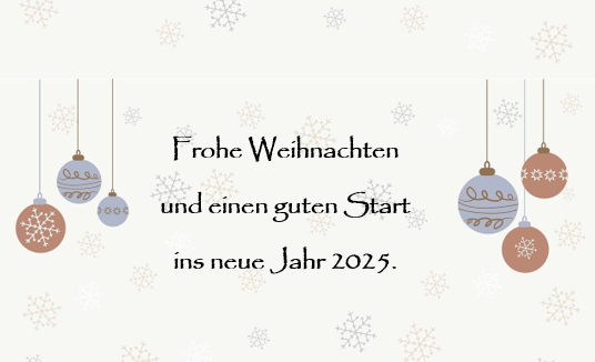 Frohe Weihnachten und ein gesundes neues Jahr wünscht Ihnen die Verwaltungsgemeinschaft Eitensheim